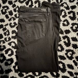 PAIGE Jet Black Verdugo Ankle Denim Skinny Jeans